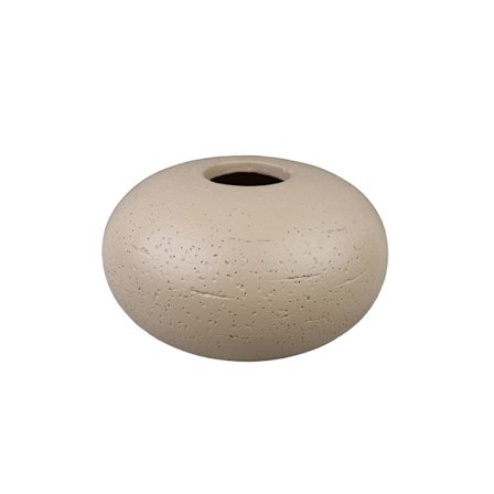 Kaktus polyresin vase, beige, 23x13x23 cm