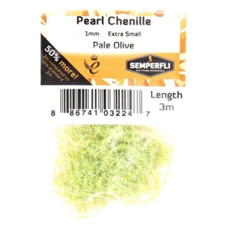 Semperfli Pearl Chenille 1mm - Pale Olive