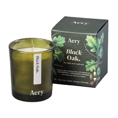 Aery Living Black Oak Votive Candle, 70 g
