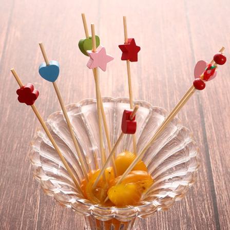 Hammastikut 12CM Pakkaus 400, Cocktail-juhlatikkut hedelmille, alkupaloille, Clu