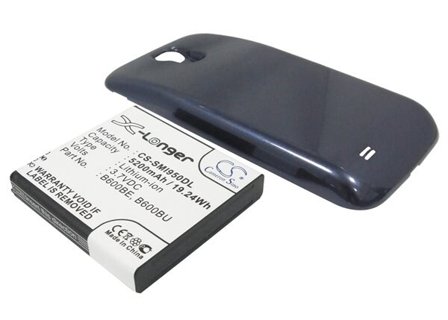 Batteri for SmartPhone, Mobil for Samsung Galaxy S4, Galaxy S4 LTE, GT-I9500 og andre.