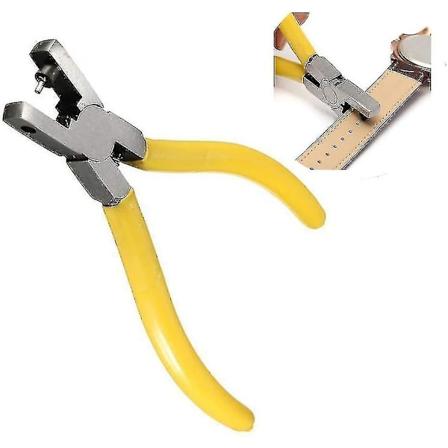 Lærstans - Enkel Stansing - 2mm Runde Hull For Belte, Sal, Klok