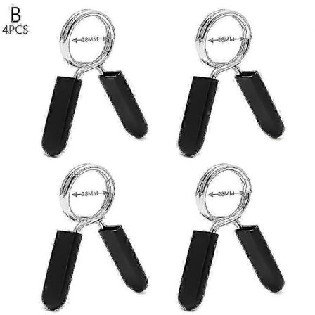 2/4 stk. 25-50 mm Vægtstangslås Fjederlås Gym Vægt Håndvægt Lås