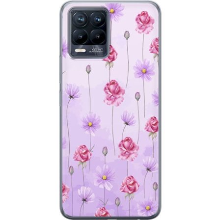 Yhteensopiva Puhelinkuori Realme 8 Petal Reverie Lilac Mist
