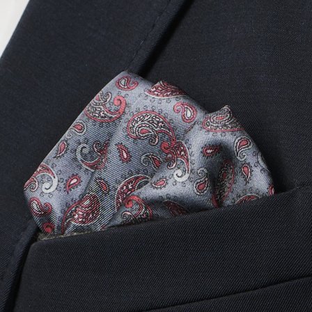 Pañuelo de bolsillo de seda Boho Braxton para hombres - Pañuelos de bolsillo estampados