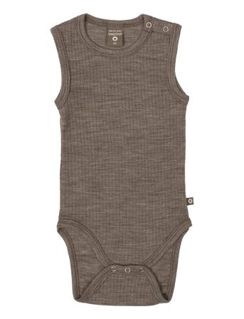 Body Ns, Nature Drop Needle, Merino Wool Bodies Sleeveless Bodies Beige Smallstuff