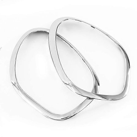 Strålkastarring Dekor Passar MINI R60 Cooper Countryman 2011-16 Glansig Svart/Krom Ram Omslag 51139801573,51139801574-Perfekt