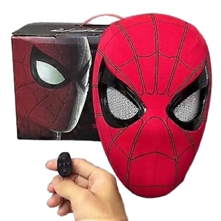Spiderman Maske Øynene Er Bevegelige Superhelt Maske Cosplay Barn/Voksne