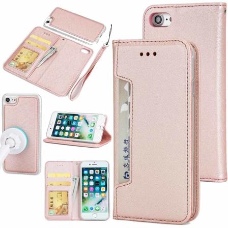 Iphone Se 2020 - Stilrent Praktiskt Plånboksfodral (floveme) Roséguld