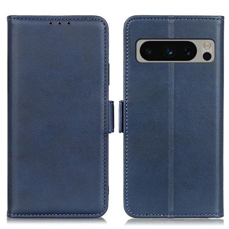 SKALO Google Pixel 8 Pro Premium Wallet Flip Cover - Blå