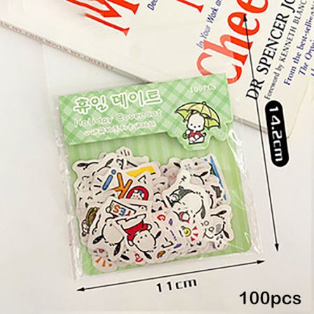 100 Ark Kreative Tegneserie Kapybara Papirvarer Klistremerker DIY Dekor