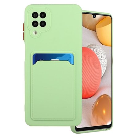 Samsung Galaxy M12 skal med korthållare - Grön