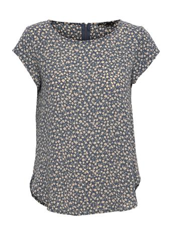 Onlvic Ss Aop Top Wvn Blouses Short-sleeved Multi/mønstret ONLY