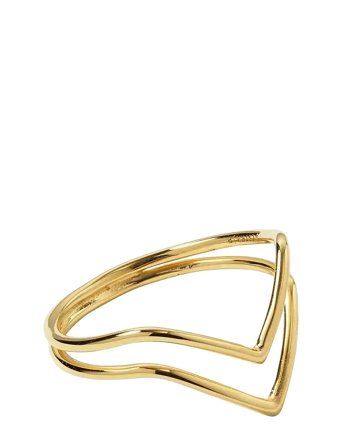 Syster P | Tiny Arrow Ring Gold | S