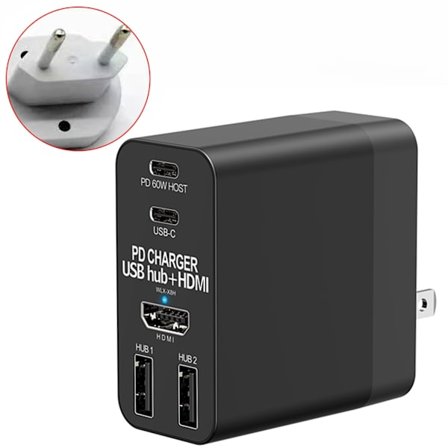 Laptop Telefon Skärm Projektion Expansion Adapter Type-C USB HDMI-kompatibel Audio-Hub Dockningsstation Multi-port Adapter