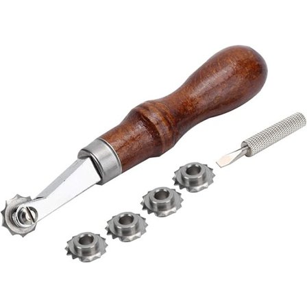 Nahkatyökalusarja DIY-ompeleiden merkitsemispyörä Nahkarei'itystyökalu