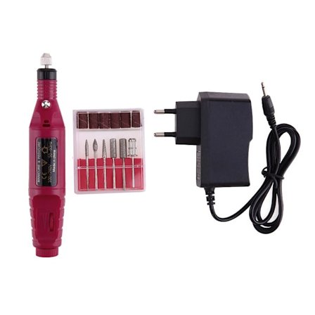 1 Sæt Professionel Elektrisk Negle Boremaskine Mini Manicure Negle Sliber Poleringsmaskine Neglefil Neglekunst Boreudstyr Værktøj~03681