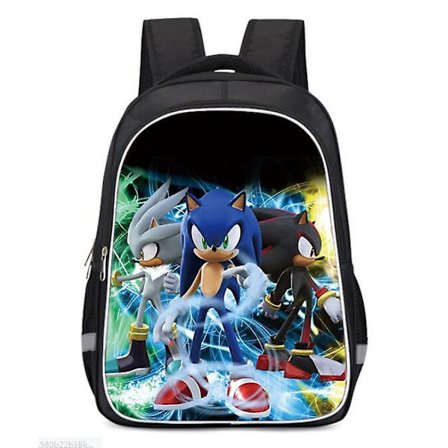 Sonic Super Mario Skolväska Barnryggsäck V
