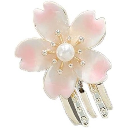 Blomsterhårklo, all-match sødt hårklemme, legering, lille blomsterhårklemme, hårtilbehør (stil B)