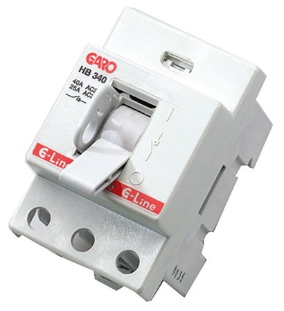 Garo HB 340 Hovedbryter 40 A, 3-polet Uten kabel, Stikkontakter & kabler