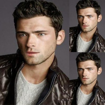 Muodikas miesten peruukki, komea avoin otsa, hiusperuukki, miesten päähine