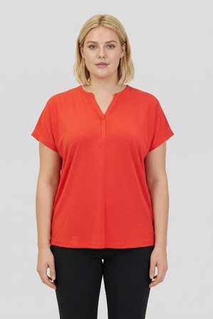 CISO - Kortærmet T-shirt - Rød - V-Hals