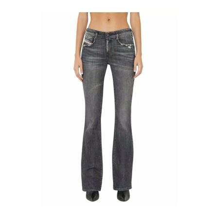 Diesel, Straight Jeans Grijs, Dames, Maat:W28 L32