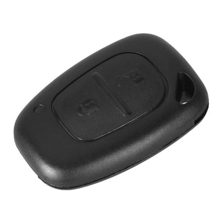 2 Knappar Bil Fjärrnyckel Skal Renault Opel Nissan Svart One Size