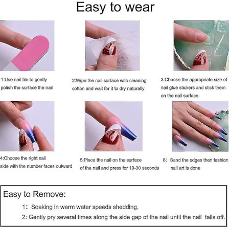 Långa Kistformade Lösnaglar med Klistermärken, Ballerina Full Cover Akrylnaglar Press On Naglar Utan Lim, vita V Fransk Design Lösnaglar Stick On 