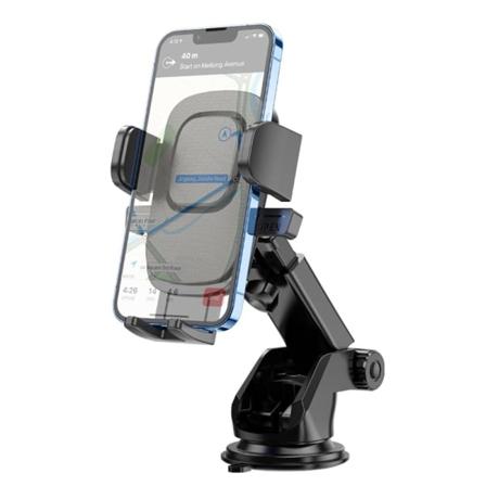 Universal telefonholder til bilens instrumentbræt Black