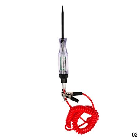 6V 12V 24V DC Bil Lastbil Spændingskredsløbstester Digital Display Lang Sondepen Pære Bil Diagnostiske Værktøjer Autoreparation~05713