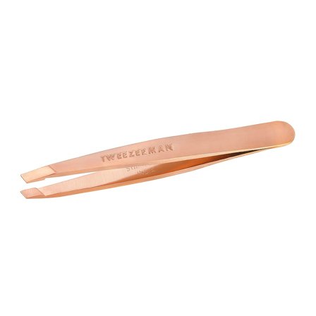 Tweezerman Mini Slant Tweezer Rose Gold, Makeup, Øjenbryn, Pincetter