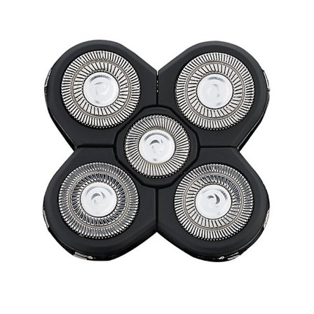 Hode til barbermaskin, 5-hode skjeggtrimmer erstatningsblad, enkelt