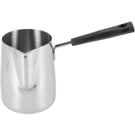 Rostfritt stål smör- och kaffevärmare, turkisk kaffebryggare, minismör smält och mjölkkanna med hällpip - (600ML)