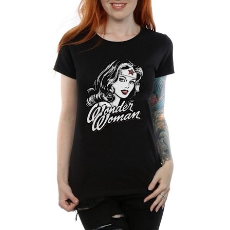 Wonder Woman Dam/Damer Hint Bomull T-shirt XS Svart