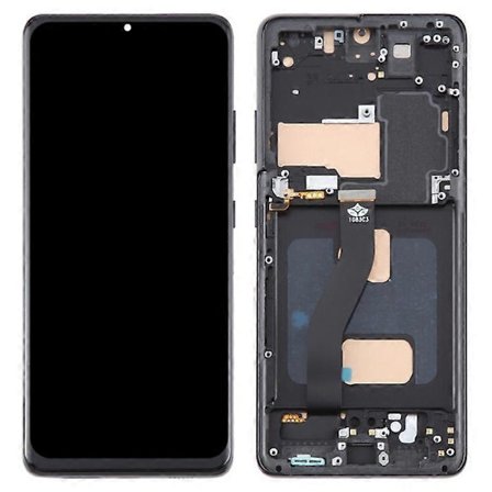 Kompatibel for Samsung Galaxy S21 Ultra 5G G99 Grade C LCD-skjerm og digitizersamling + rammedel (TFT) (Uten logo)