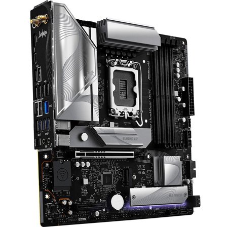 ASRock B860M LiveMixer WiFi Hovedkort LGA 1851, micro ATX, B860, DDR5, 1x PCIe 5.0, 3x M.2