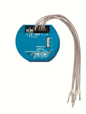 Eltako 31800001 Inngangsmodul 8 kanaler, IP20, Elfordeling & strømforsyning