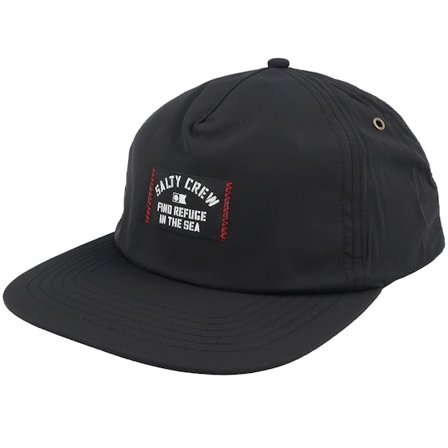 Salty Crew - Musta snapback Lippis - Even Keel Black Strapback @ Hatstore
