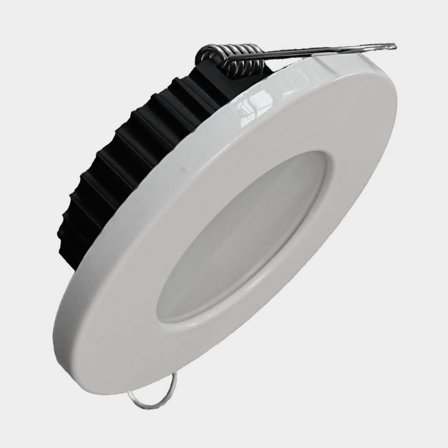 Lámpara de techo Casolux Rikke Downlight, montada en superficie, plástico, blanco, LED, 10 - 32 V, 1.3 W, con luz blanca