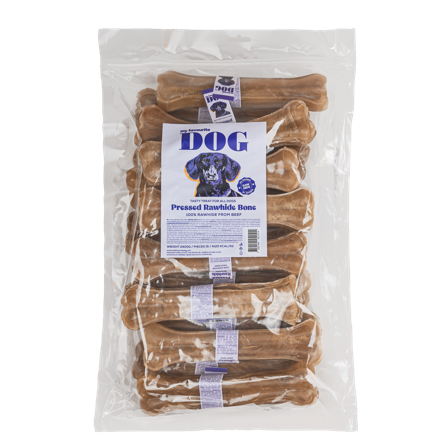 My favourite DOG - Presset tyggebein av råhud - Naturell 21 cm, 15-pakning - Hund - Hundegodbiter & tyggebein - Hundebein & tyggekringler - ZOO.no