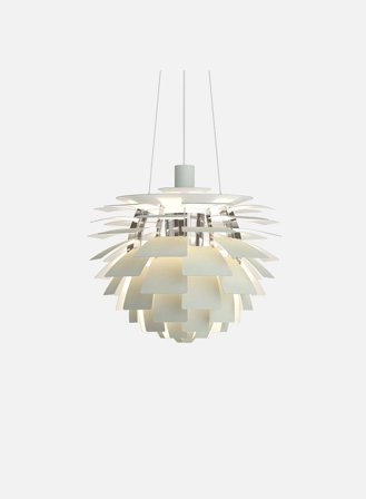 PH Kongle taklampe Ø48 - dusty green/krom