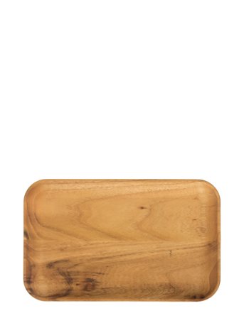 Aida | Raw Teak - Rektangulær Frokosttallerken 1 Stk 23,7X14.9X1,8 Cm | ONE SIZE