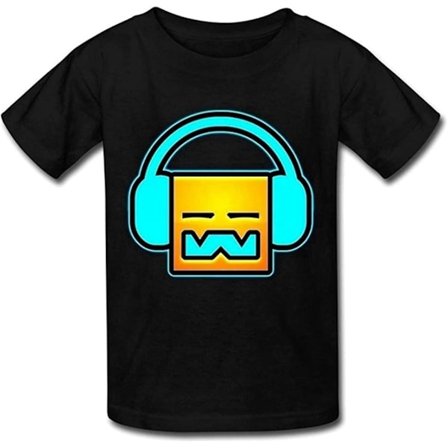 Dj Geometry Dash T-shirt herr - vuxen, 3xl