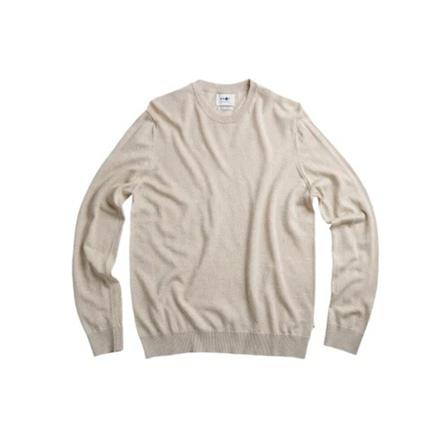 Nn07, Round-neck Knitwear Beige, Heren, Maat:L