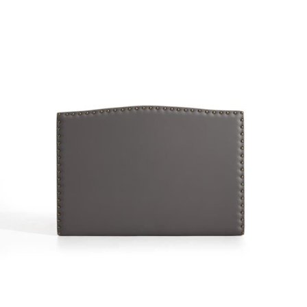 Sänggavel - ECCOX - Ambar - Grå konstläder - 110x110 cm - Nitar för finish