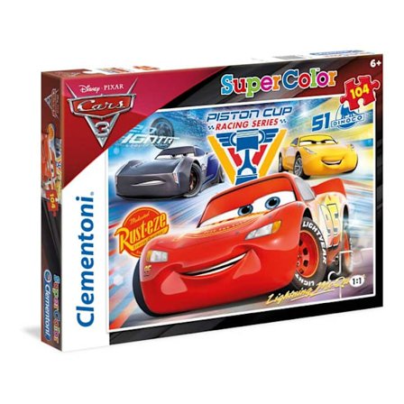 Pussel Kids SuperColor 104 bitar - Cars 3