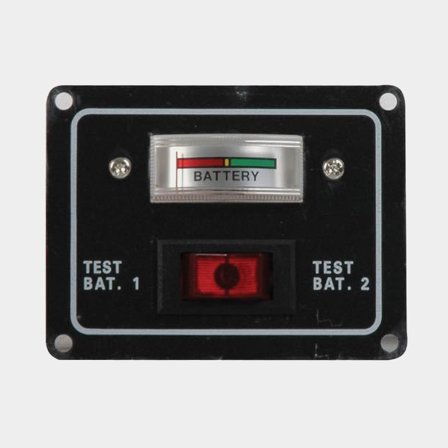 Interrupteur de circuit principal & panneau de test pour batterie avec instrument, 12 V / 24 V
