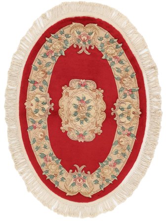 94X140 Koberec Čína 90 Line Orientální Tmavě Červená/Hnědá (Vlna, Čína) Carpetvista