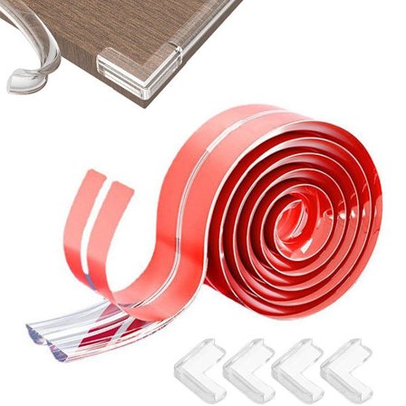 ING 6-meter lang baby hjørnebeskytter - kantbeskyttelseslist med hjørnebeskyttelse